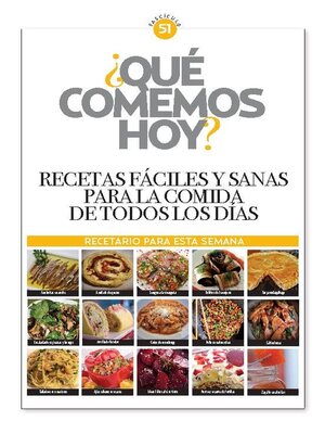 cover image of ¿Qué comemos hoy?